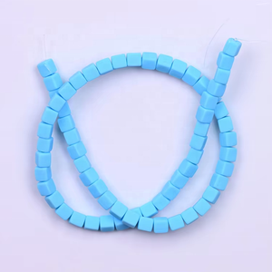 Xinyi all'ingrosso grande foro 6x6mm quadrati nuovi fai da te perline di <span class=keywords><strong>argilla</strong></span> <span class=keywords><strong>polimerica</strong></span> stampa perline sfuse colore Mix <span class=keywords><strong>per</strong></span> <span class=keywords><strong>gioielli</strong></span> che fanno perline Heishi - Product Image 5