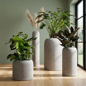 Maceta Decorativa de Fibra de Vidrio de Alta Calidad, Moderna, Ligera, para Plantas de Interior y Exterior, Uso Comercial - Product Image 1
