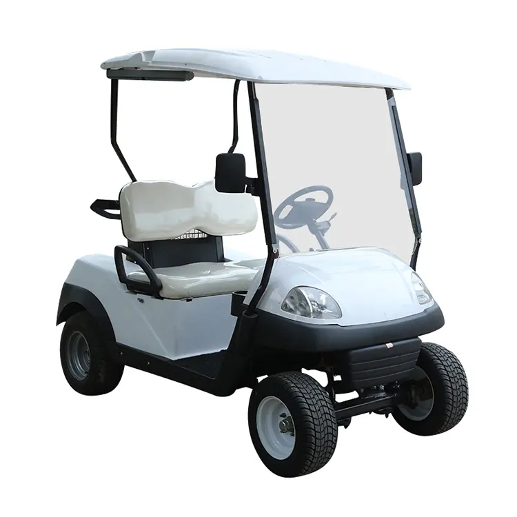Fabrika tedarikçisi özel vücut rengi yeni elektrik tasarrufu pil iki koltuklu Golf arabası