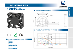 High Performance Low Noise PBT PPS 40X40X10MM 4010 DC Centrifugal Motor <strong>Blower</strong> <strong>Fan</strong> Small Cooler <strong>12</strong> <strong>Volt</strong> - Product Image 5