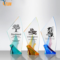 Trophée de design unique de marque Talon, gravé au laser, en cristal poli, pour récompenses sportives, marathon et événements professionnels, conception personnalisée sur mesure