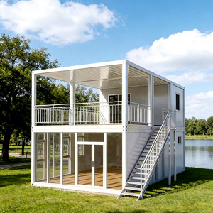 EU Prefab 20ft 40ft House 2 Container Home Modern Modular Detachable Container House Luxury Hotel 2 3 Bedroom Villa - Product Image 1
