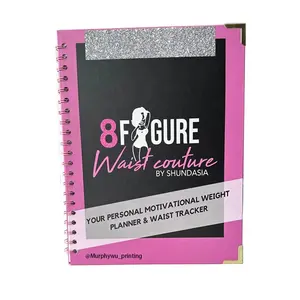 Personalizado 8X10 pulgadas 52 semanas 2024 perder peso Delgado salud fitness plan diario cuaderno planificador/ajuste diario ejercicio libro de ejercicios