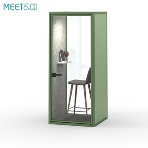 Cabine de bureau portable écologique insonorisée pour une intimité silencieuse, idéale pour une utilisation en extérieur (villa, hôtel, hôpital, école, centre commercial) - Product Image 6