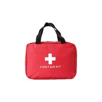 Trousse de Premiers Secours Portable en Toile avec Fermeture Éclair pour Voyage en Plein Air, Sac Médical de Voyage Vide, Kit d'Urgence Infirmier