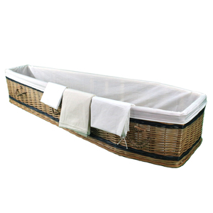 Hasır tabut bambu insan tabut tabut hayvan cenaze tabutu kutu yeşil mezar kremasyon tabut ve tabut - Product Image 5