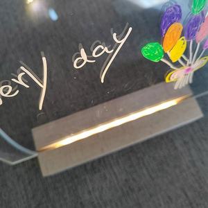 Sáng tạo 3D <span class=keywords><strong>LED</strong></span> ánh sáng ban đêm với khung ảnh Đèn tùy chỉnh trống Acrylic - Product Image 2