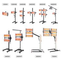 Lampe de séchage infrarouge portative à ondes courtes 1200 W, économique et très demandée, pour la peinture automobile et le séchage de peinture
