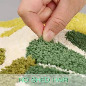 מרקיע חדש מותאם אישית עלים חדר אמבטיה מחצלת רך נוח אמבט מיקרופייבר יבש מיכלי רחצה עם מיקרופייבר - Product Image 5