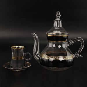 Service à eau <span class=keywords><strong>en</strong></span> <span class=keywords><strong>verre</strong></span>, tasse à thé, verres, théière marocaine avec couvercle, théière et tasse à café arabe, vente <span class=keywords><strong>en</strong></span> gros - Product Image 3
