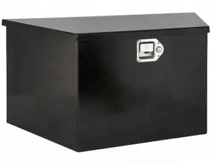 Stainless steel T handle lock flat lid tool box aluminum waterproof pick up truck under bed tool box