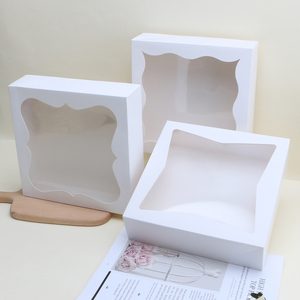 Boîte d'emballage du fabricant Coupe à biscuits avec couvercle Boîte avec fenêtre Biscuit Snack Candy Chocolat Emballage alimentaire - Product Image 3