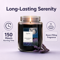 Bougie parfumée de luxe pour la maison, bougie en cire de soja de haute qualité, aromathérapie, bougie en verre pour le salon, le bureau, la relaxation