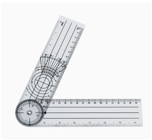 Échelle de mesure d'angle, goniomètre orthopédique pour la mesure de la colonne vertébrale, règle en PVC - Product Image 1