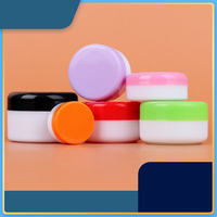 Boîte cosmétique en plastique ronde de 5g, 10g, 20g, 30g, 50g avec impression sérigraphique, boîte à crème portable de voyage