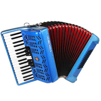 Parrot Brand Music Instrument 34 Keys 60 Bass Button Accordion for Child