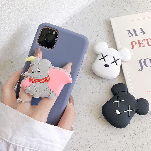 Wholesale Universal Mobile Phone Accessories Cute Cartoon Mobile Holder Phone Socket Popular Phone Stand