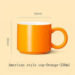 Tasses en céramique de différentes couleurs, OEM, en porcelaine fine, pour le lait et le café - Product Image 4