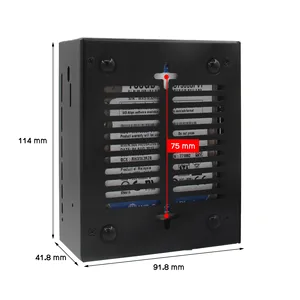 X1100-C1 เคสโลหะสำหรับราสเบอร์รี่พาย 5 X1100 2.5" SATA SSD บอร์ดไม่รองรับบอร์ด X1011 - Product Image 6
