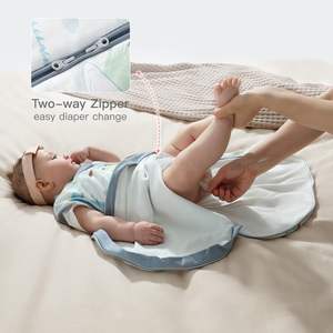 Детский спальный мешок Xl Размер 6-12 месяцев Премиум хлопок 2-сторонний дышащий спальный мешок на молнии спальный мешок для младенцев - Product Image 3