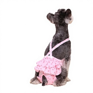 กางเกงอนามัยสำหรับสุนัข ดีไซน์เจ้าหญิง ลายจุดหรูหรา พร้อมสายรัด ป้องกันการรบกวน ใช้งานง่าย คลิกเดียวส่งสินค้า XXL ทุกฤดู - Product Image 3