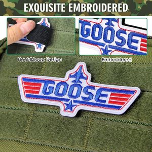 Patchs en polyester brodés avec motif d'oie, à boucles auto-agrippantes, pour sacs à dos, <span class=keywords><strong>harnais</strong></span> de chien, gilets, sacs de sport, casques - Fabriqué - Product Image 2