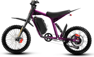 Eahora FT-07 แรงบิด 250 นิวตันเมตร 8V 25AH 50 ไมล์ จักรยานไฟฟ้าวิบากสำหรับผู้ใหญ่ ขับเคลื่อนออฟโรด ยางขนาด 17 นิ้ว ยางใหญ่ ระบบกันสะเทือนเต็มรูปแบบ สีดำ - Product Image 2