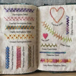 LANDFUL Stitch Book DIY Embroidery Wool Animal Style <b>Foam</b> Foundation <b>Craft</b> Enthusiasts Handmade Sample Techniques Needlework - Product Image 2