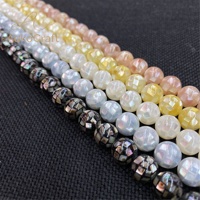 Coquillages marins naturels, perles rondes de 8 à 14 mm, perles en vrac, accessoires pour colliers DIY, vente en gros
