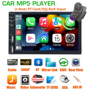 HENMALL evrensel 7 inç MP5 araba <span class=keywords><strong>Stereo</strong></span> radyo yedek komple kurulum seti çerçeve en popüler araba modelleri için uyar - Product Image 2