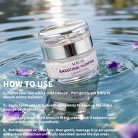 Crème en capsules repulpante au Bakuchiol 50G OEM/ODM, alternative au rétinol, hydratante avec complexe de collagène et de céramides pour l'anti-âge