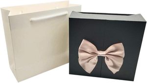 Caja de Regalo para Joyería con Lazo, Logotipo Personalizado, Estilo Simple, Caja de Papel de Lujo con Diseño de Rosas, Caja Magnética para Regalo de Joyería - Product Image 5