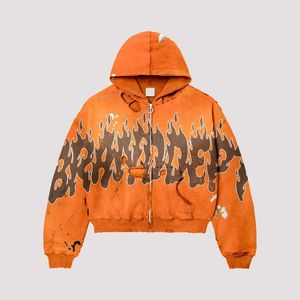 Set 2 Pezzi <span class=keywords><strong>Felpa</strong></span> <span class=keywords><strong>con</strong></span> <span class=keywords><strong>Cappuccio</strong></span> e Pantaloni Stile Y2K <span class=keywords><strong>con</strong></span> Stampa Fiamma per <span class=keywords><strong>Uomo</strong></span>, Outfit Casual Streetwear Vintage - Product Image 3