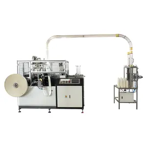 ماكينة تصنيع علب التروس المطلية بالبولي إيثيلين المزدوج ، مع مجموعة الأكواب الورقية