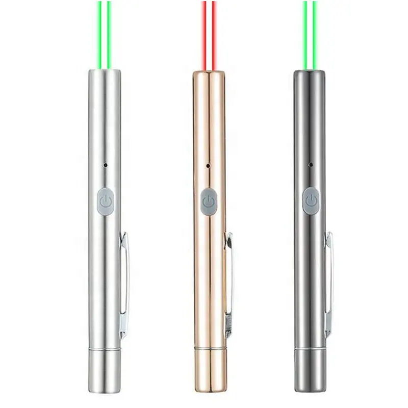 High Powerful Green Laser Stars Cat Toy Flashlight USB Rechargeable Laser Pointer pointers led presenter laser pointer pen