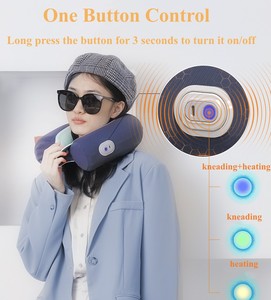 Produk penjualan laris 2024 bantal penopang Lumbar <span class=keywords><strong>Amazon</strong></span> bantal elektrik pijat leher berbentuk U pemijat leher - Product Image 5