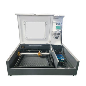 เครื่องแกะสลักเลเซอร์ CO2 รุ่น <span class=keywords><strong>Yuehua</strong></span> 4040 ขนาดเล็ก 400*400 มม. ขายดี สำหรับวัสดุที่ไม่ใช่โลหะ เช่น ไม้ MDF กระดาษ และคริสตัล - Product Image 6