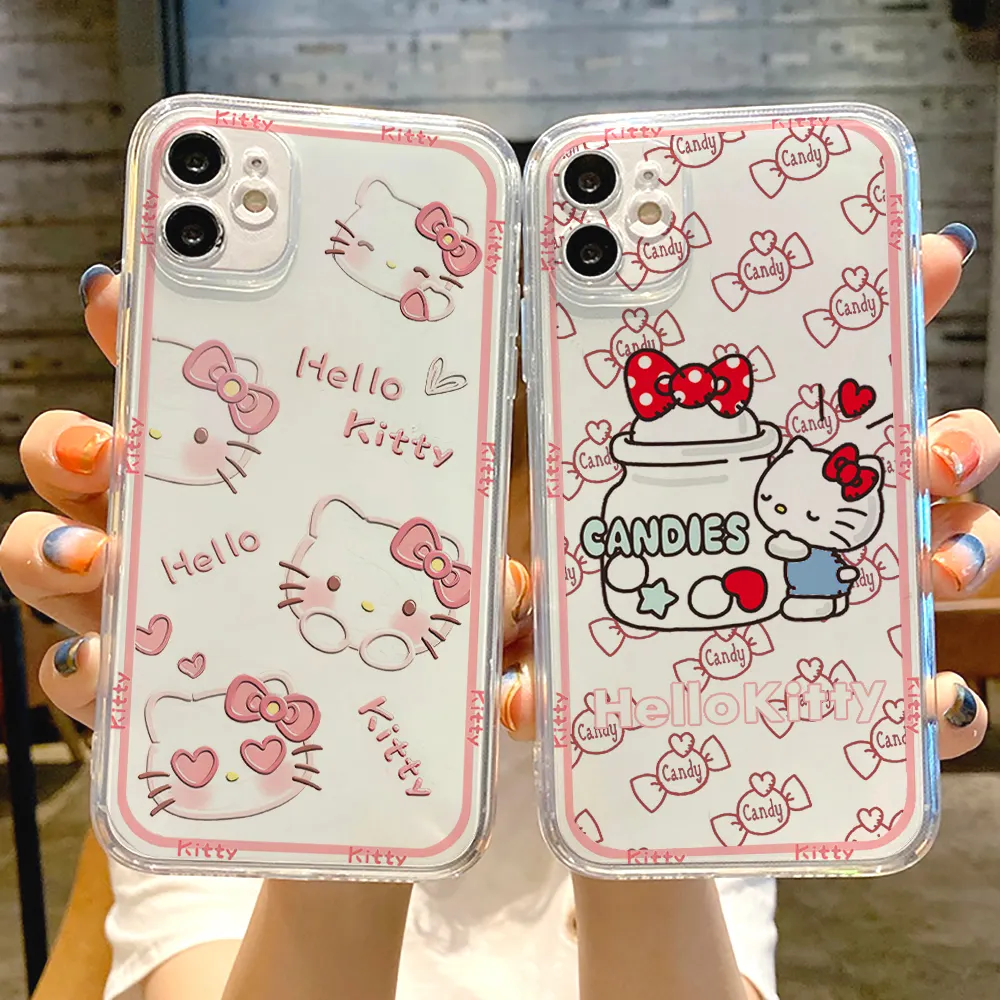 Hello Cute KT Shockproof Mobile-Phone-Case-Mold 3D Silicone Mobile Phone Case For Iphone 14 13 Pro Max Xr 12 11