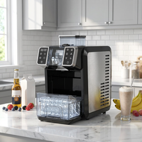 Machine à glaçons et smoothies Sohef Electric Small Block 2-en-1, unité de comptoir pour la maison, le bureau et l'hôtel