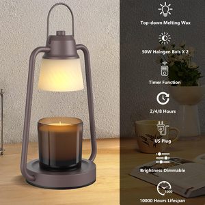 Luxury Electric <b>Wax</b> <b>Melt</b> Lamp Lantern Fragrance Candle Warmer Lamp Gifts for Mom Bedroom Home Decor - Product Image 3
