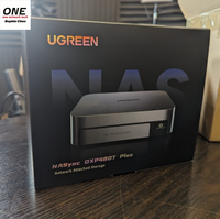 Nouveau NAS UGREEN NASync DXP480T Plus 4 baies SSD, processeur Intel I5 1235u 10 cœurs, 8 Go de RAM DDR5, 128 Go SSD, stockage en réseau