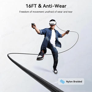 Câble de données VR <span class=keywords><strong>Link</strong></span> 5M USB 3.0 USB A+C vers C, ligne de charge rapide pour <span class=keywords><strong>Oculus</strong></span> <span class=keywords><strong>Quest</strong></span> 3/3S/<span class=keywords><strong>2</strong></span>/Pro/Pico4/Pico4 Ultra, accessoires de jeu VR - Product Image 5