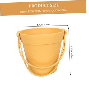 Ensemble de jouets de plage en silicone écologiques pour enfants, seau de plage et jouets de sable pour bébés, vente en gros - Product Image 3