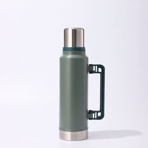 Big Capacity Stainless Steel Vacuum Insulated Camping Water Bottle Double Wall Portable Handle Keeps <b>Hot</b> Cold 24 Hours - Product Image 2