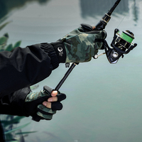 GOLOVEJOY DB68 Gants de pêche pour l'hiver, eau glissante, chaude, anti-coup, convient aux hommes qui attrapent du poisson avec des hameçons ou des leurres.