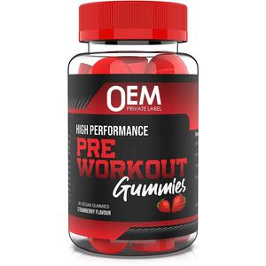 Gummies Énergétiques Pré-Entraînement Marque Blanche en Promotion : Créatine, Vitamines, Supplément Sportif, BCAA pour Développement Musculaire et Prise de Masse - Product Image 1