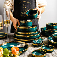 Europäische Jade Ceramic Collection Chip-beständiges 3mm dickes Geschirrset Gourmet Chef's Choice & EU-zertifiziert