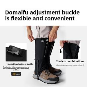 Pelliot Guêtres de <span class=keywords><strong>randonnée</strong></span> légères et durables en Cordura Couvre-chaussures de neige d'extérieur pour hommes et femmes Équipement d'escalade imperméable et résistant au sable - Product Image 4