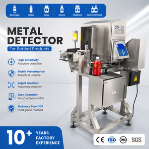 Detector de Metales Automático de Alta Sensibilidad para Botellas, Detector de Metales de Acero Inoxidable 304 de Grado Alimenticio para Bebidas Embotelladas y Medicamentos - Product Image 1