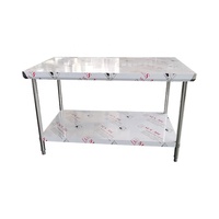 Vente en gros d'équipement de cuisine, banc d'assemblage en acier inoxydable, table de travail en acier inoxydable pour café, cantine et cuisine